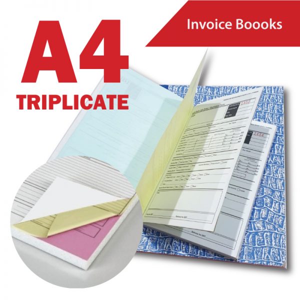 A4 Triplicate Invoice Books
